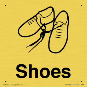 Dementia shoes sign